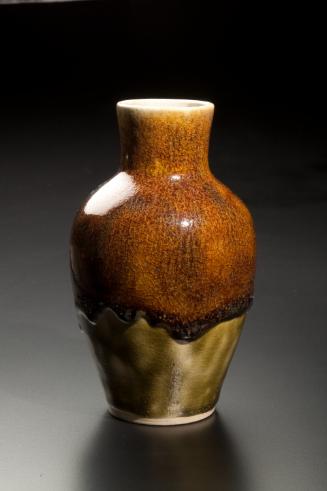 Vase with dripping glaze