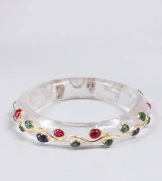Rock crystal bangle
