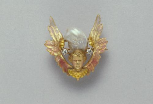 Brooch in the form of a winged putto