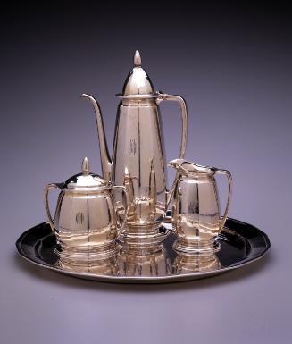 Coffee set with "special hand work"