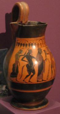 Oinochoe with Dionysos