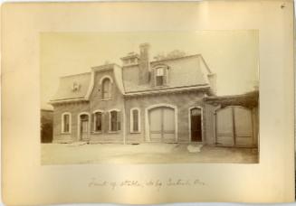 Front of Stable, No. 69 Central Ave, Newark, New Jersey (Marcus L. Ward Home)