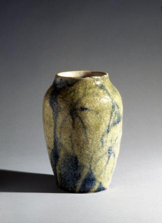 Vase with crackled green glaze