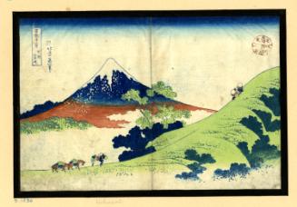 Inume Pass in Kai Province (Kôshû Inume tôge) 
From the series Thirty-six Views of Mount Fuji 
(Fugaku sanjûrokkei)
