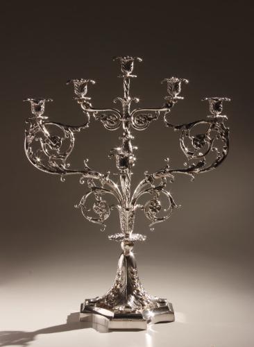 Candelabrum (one of a pair) in the George III style for the 1900 Paris World's Fair