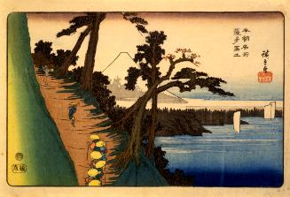 Mount Fuji from Satta (Satta Fuji) 
From the series Famous Places of Our Country 
(Honchô meisho)
