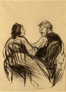 Man and Woman Laughing