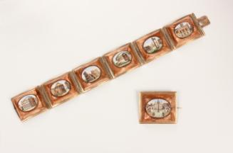 Micromosaic brooch