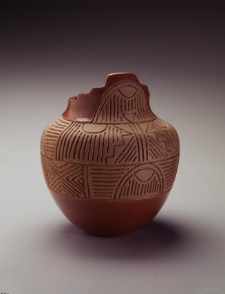 Jar with incised designs