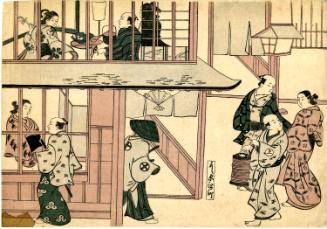 Scene at Entrance to a Tea House
