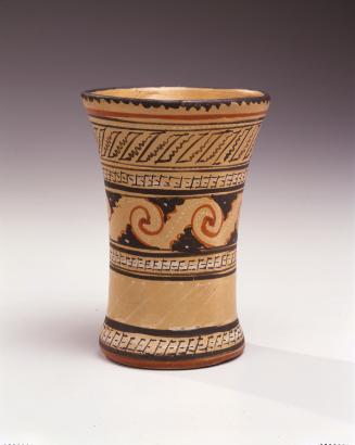 Aztec design cup