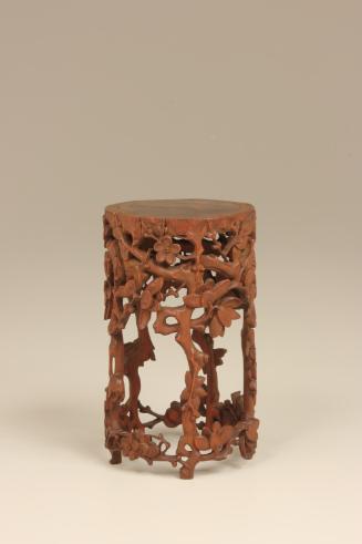 Miniature Table with Plum Blossom Motif