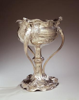 Footed punchbowl in the Art Nouveau style