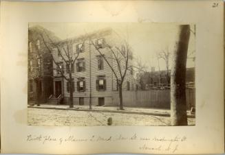 Birth Place of Marcus L. Ward, New Street Near Washington Street, Newark, New Jersey