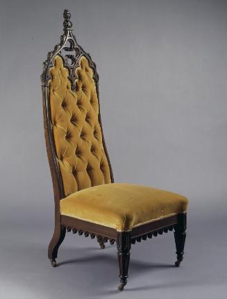 Parlor chair in the gothic style