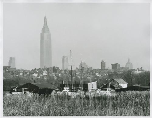 Empire State Building seen from New Jersey
