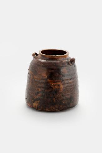 Brown-glazed Jar with Two Lugs