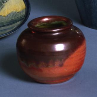 Cabinet Vase with Red Glazes