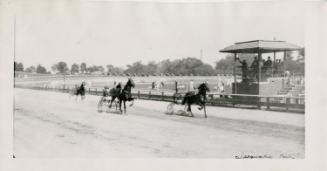 Harness racing in Weequaic Park, Newark, New Jersey