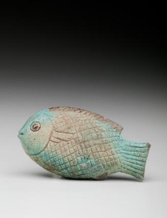 Lid of a cosmetic dish shaped like a fish