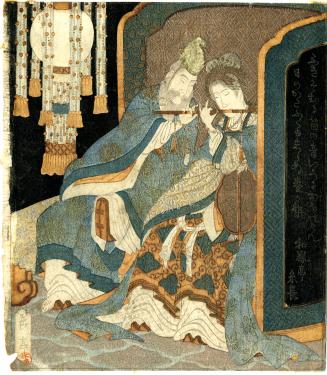 Emperor Ming Huang and Yang Guifei Playing a Flute Together 
(Gensô kôtei to Yôkihi)