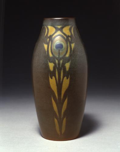 Vase with Green Vellum glaze