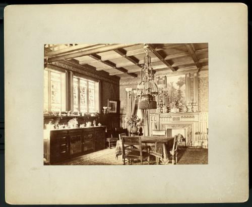 Dining Room of Robert Ballantine House, 37 Washington Street, Newark