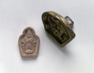 Mold for a tsa tsa of Avalokiteshvara