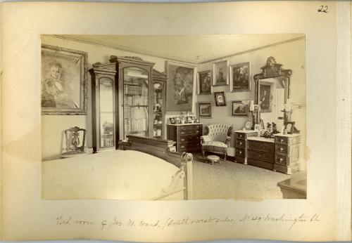 Bedroom of Joseph M. Ward (South and West Sides), No. 49 Washington Street, Newark, New Jersey