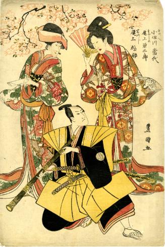 The Actors Onoe Matsutsuke II, 1784-1849, Onoe Eizaburô II, 1805-1851, and Osagawa Tsuneyo III, unknown