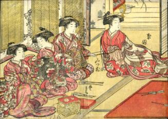 Courtesans of an Archery House (Yaba) in the Pleasure Quarters: Hanakiri, Toyamachi, Mitsuhana, and Kikusone
