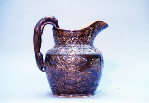 Hound-handled pitcher