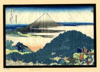 The Cushion Pine at Aoyama (Aoyama Enza-no-matsu) 
From the series Thirty-six Views of Mount Fuji 
(Fugaku sanjûrokkei)