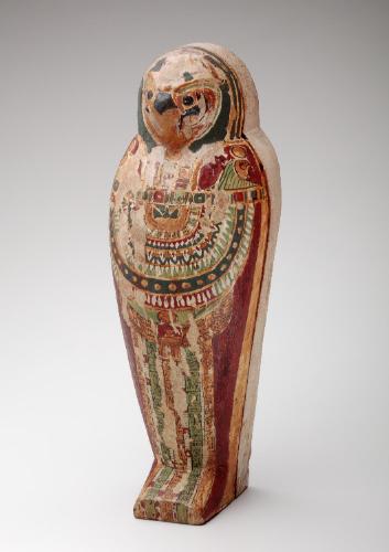 Corn mummy and coffin