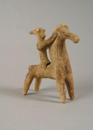 Figure of a man on horseback
